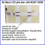  Bộ mạch đèn LED năng lượng mặt trời LED bàn chải 6 khoang 300W gồm mạch và remote